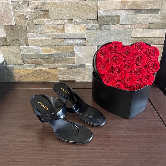 Prada Shoes - 💯 Authentic Prada Patent Open toe sandals